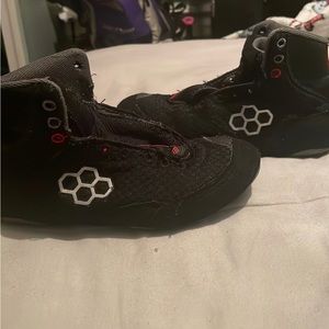 Rudis Wrestling shoes, Black and Red , Size 2 in kids